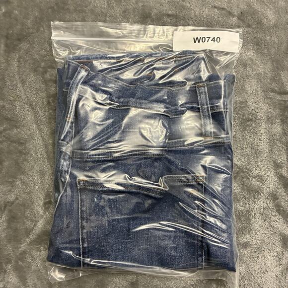 Madewell Stovepipe Jeans Womens 31 Blue Straight Ankle Medium Wash Denim Pants - Picture 11 of 11